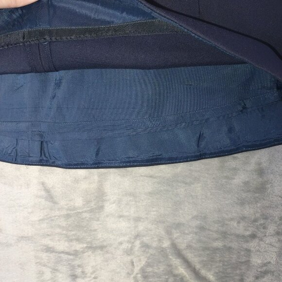 J Crew Women Skirt 8 Navy A Line Mini Stretch Lined Office Career Classic preppy - Picture 8 of 9
